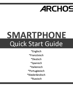 Archos 40b Titanium Quick Start Guide in Englisch / Französisch / Deutsch / Spanisch / Italienisch / Portugiesisch / Niederländisch / Russisch (5400 KB)