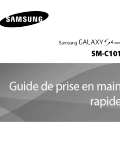 Quick Start Guide Samsung Galaxy S4 zoom PDF Französisch 2013.11.08