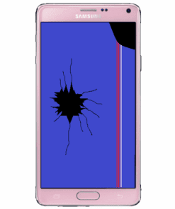 Galaxy Note 4 Display Digitizer LCD Reparatur Austausch Rosa