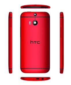 Backcover Rot Akkudeckel Rückschale Cover m. Kamera Linse Ersatzteil HTC One M8