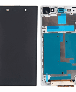 Sony Xperia Z1 Ersatz Komplett Front Display Touchscreen mit Rahmen Weiss
