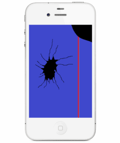 iPhone 4 Display Digitizer LCD Reparatur Austausch Weiss