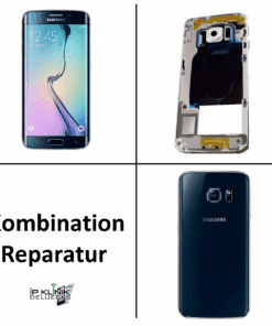 Samsung Galaxy S6 Edge Display + Backcover + Rahmen Reparatur Schwarz