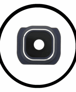 Samsung Galaxy S6 Edge Ersatzteil Rückseite Backcover Kamera frame Linse Schwarz