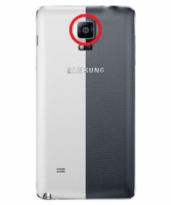 Alternative view of Samsung Galaxy Note 4 Kamera (Back) Rückseiten kamera Linse Glas Reparatur Austausch