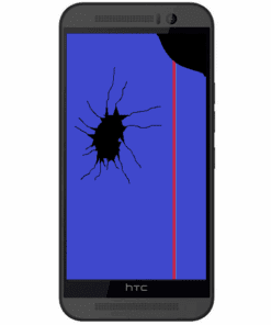 HTC One M9 Display mit mittel Rahmen Reparatur Grau