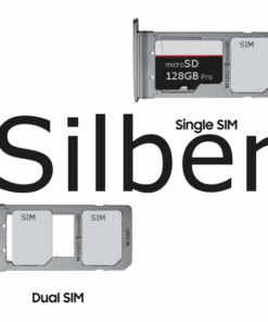 Samsung Galaxy S7 Ersatz Sim und SD Tray Holder Silber