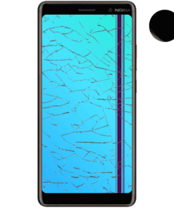 Nokia 7 Plus Display Reparatur Austausch Schwarz