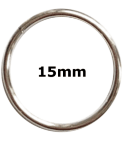 15mm Anhänger Ringe Stahl Runde Zubehör