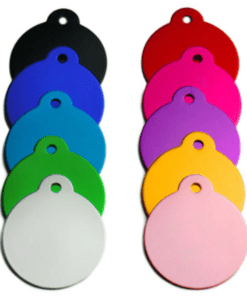 Personalisierte Rundemarke (mit Erhöhung) Groß